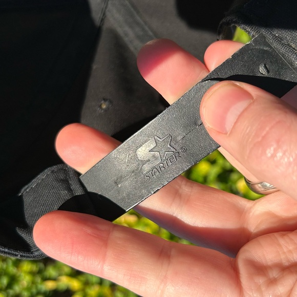 Vintage 90s LA Lakers 🏀 Pinstripe Starter snapback hat baseball cap Los Angeles - Picture 7 of 16